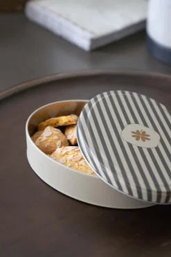 zusss opbergblik ovaal klavertje zand/antracietgrijs