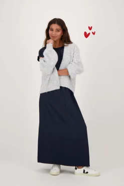 zusss openvallend vest lichtgrijs