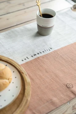 zusss placemat geniet zand/terra roze