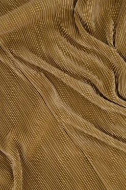 zusss plisse broek champagne goud