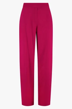 zusss satijnen twill broek roze rood