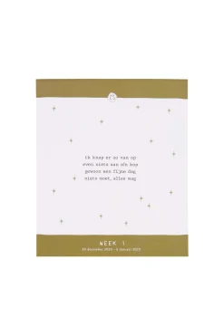 zusss scheurkalender 2025 zand/goud