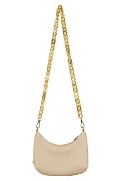 zusss schoudertasje met hornen hengsel goud