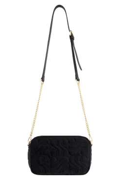 zusss schoudertasje met stiksels zwart