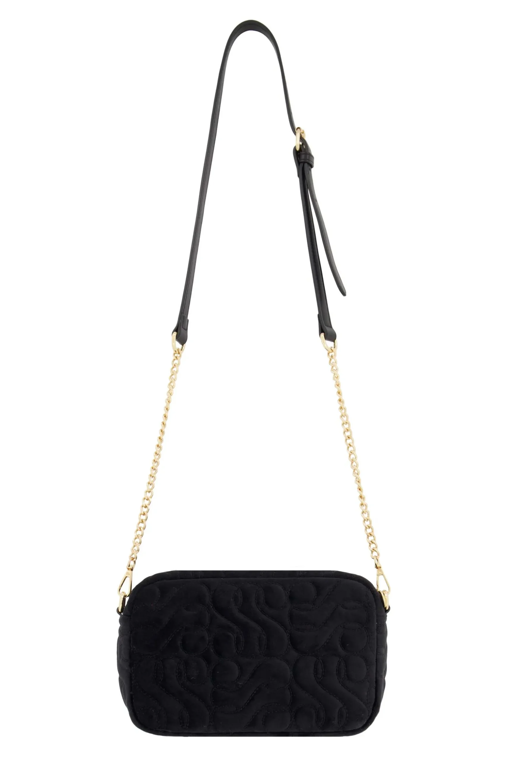 zusss schoudertasje met stiksels zwart