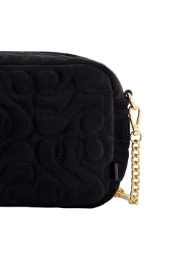 zusss schoudertasje met stiksels zwart