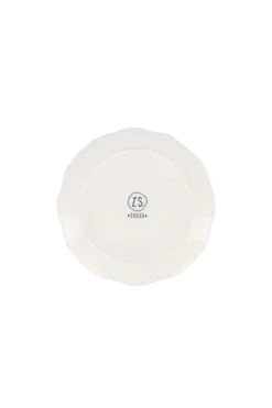 zusss serveerschaaltje geschulpte rand mistletoe wit