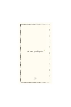 zusss servetten gezelligheid 11x20cm wit/antracietgrijs