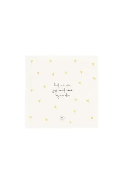 zusss servetten lief wonder hartjes 12,5x12,5cm wit