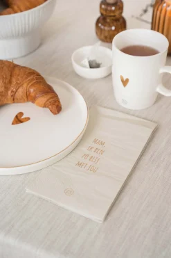 zusss servetten mam zo blij met jou 11x20cm off white