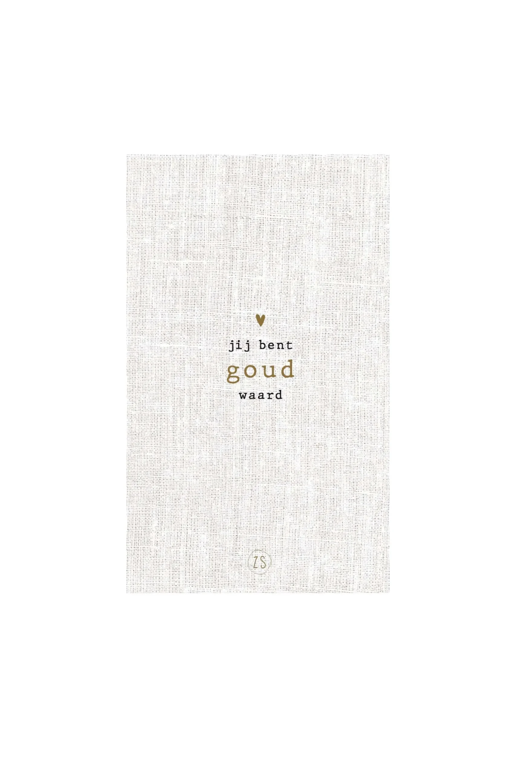 zusss servetten rechthoek 11x20cm jij bent goud waard linnen