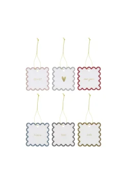 zusss set van 6 kadolabels multicolor