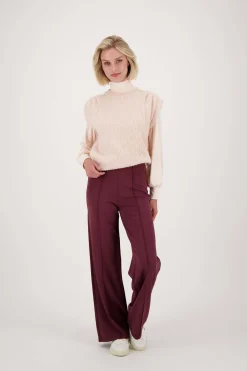 zusss spencer met plooidetail zachtroze