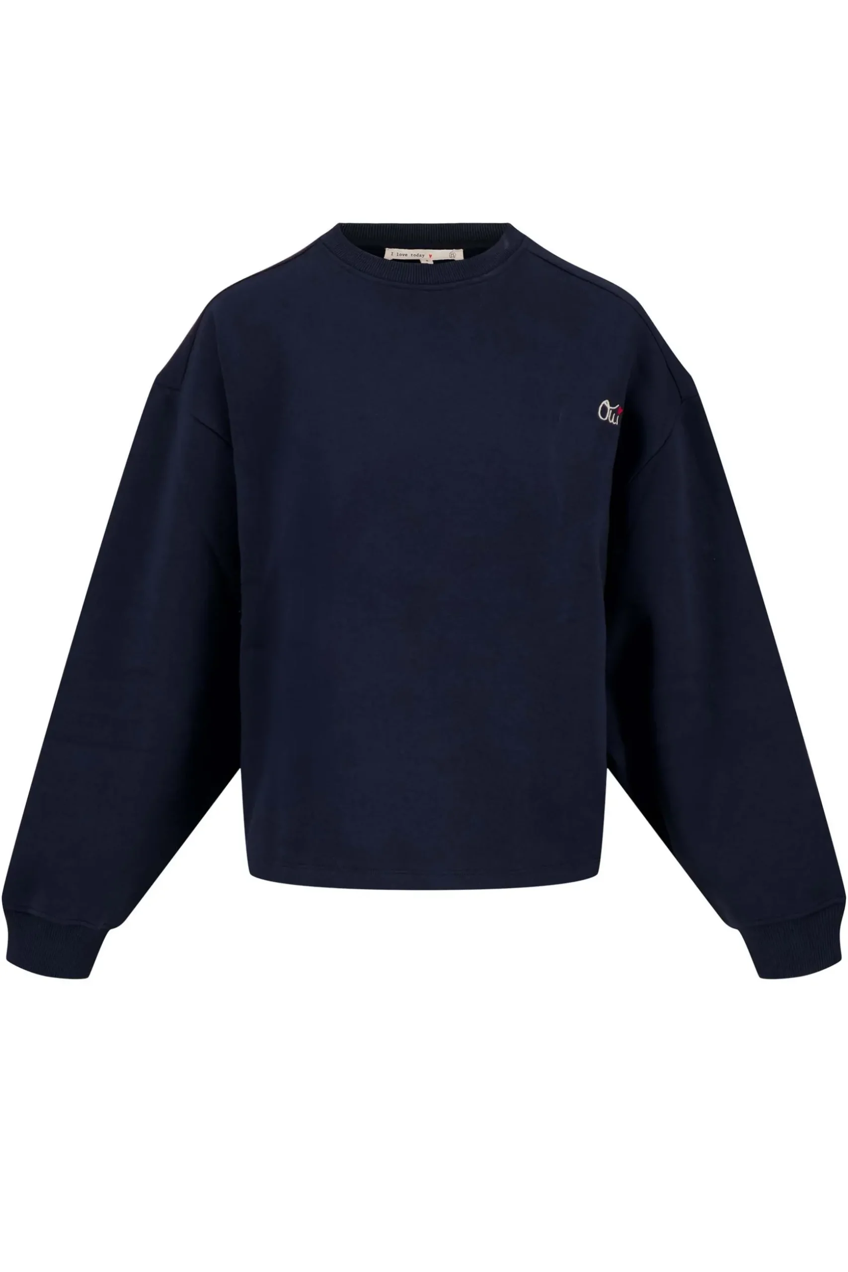 zusss sweater met tekst donkerblauw