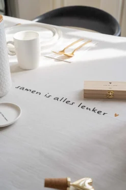 zusss tafelkleed tijd voor gezelligheid 250x150cm peper en zout