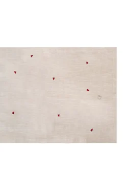 zusss tafelloper hartjes zand/antracietgrijs