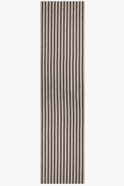 zusss tafelloper strepen 50x250cm grafietgrijs