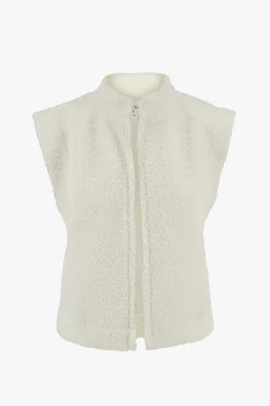 zusss teddy gilet creme