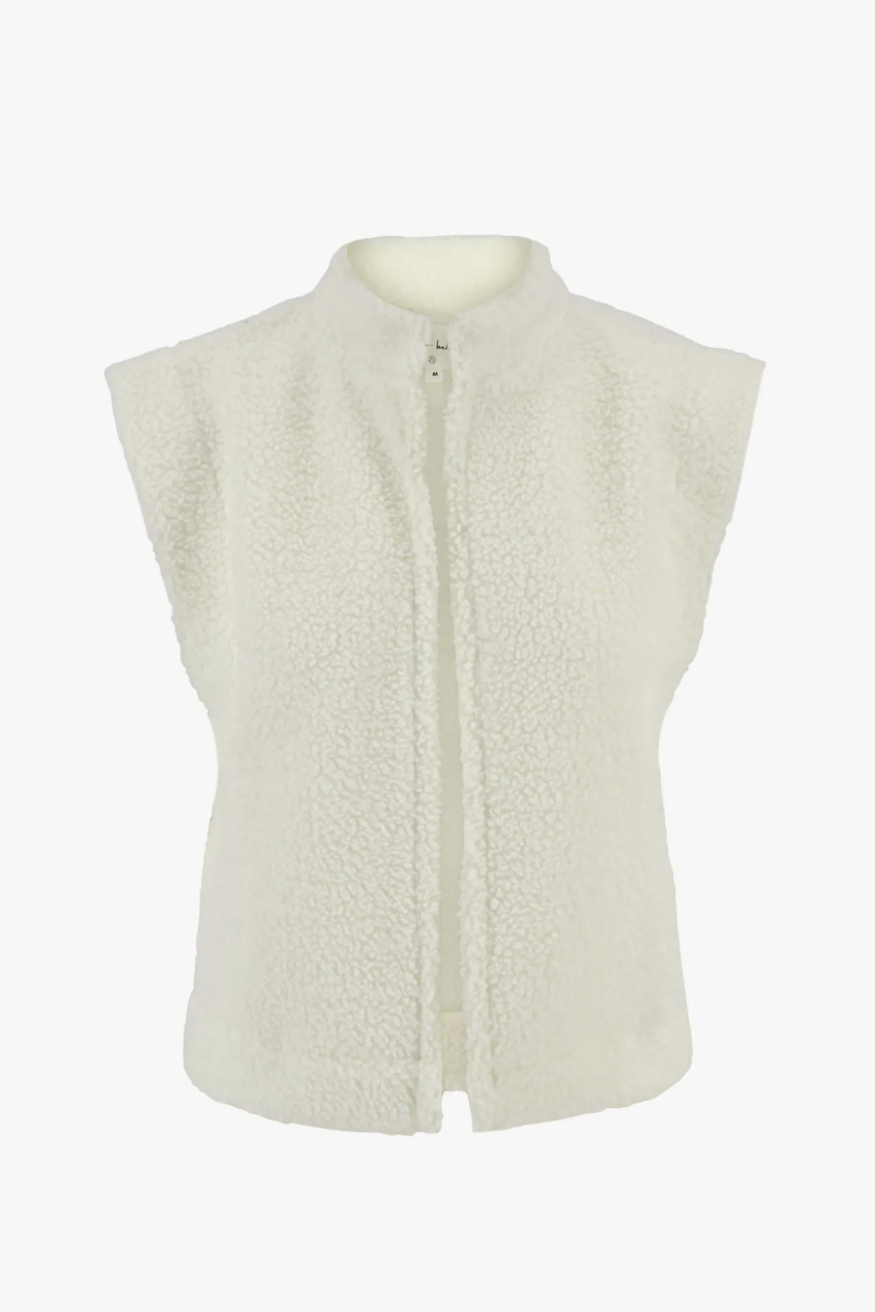 zusss teddy gilet creme