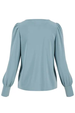 zusss top met boothals grijsblauw
