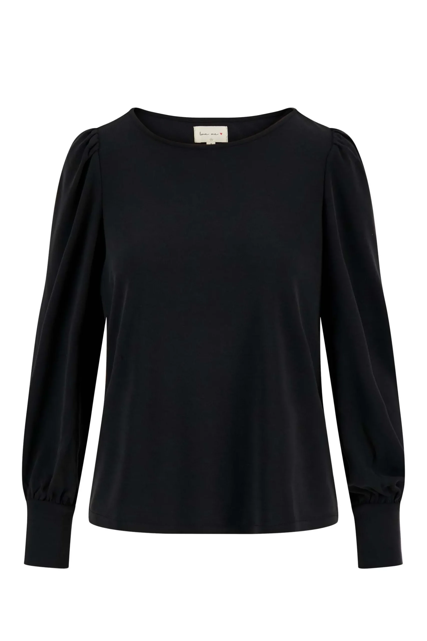 zusss top met boothals zwart