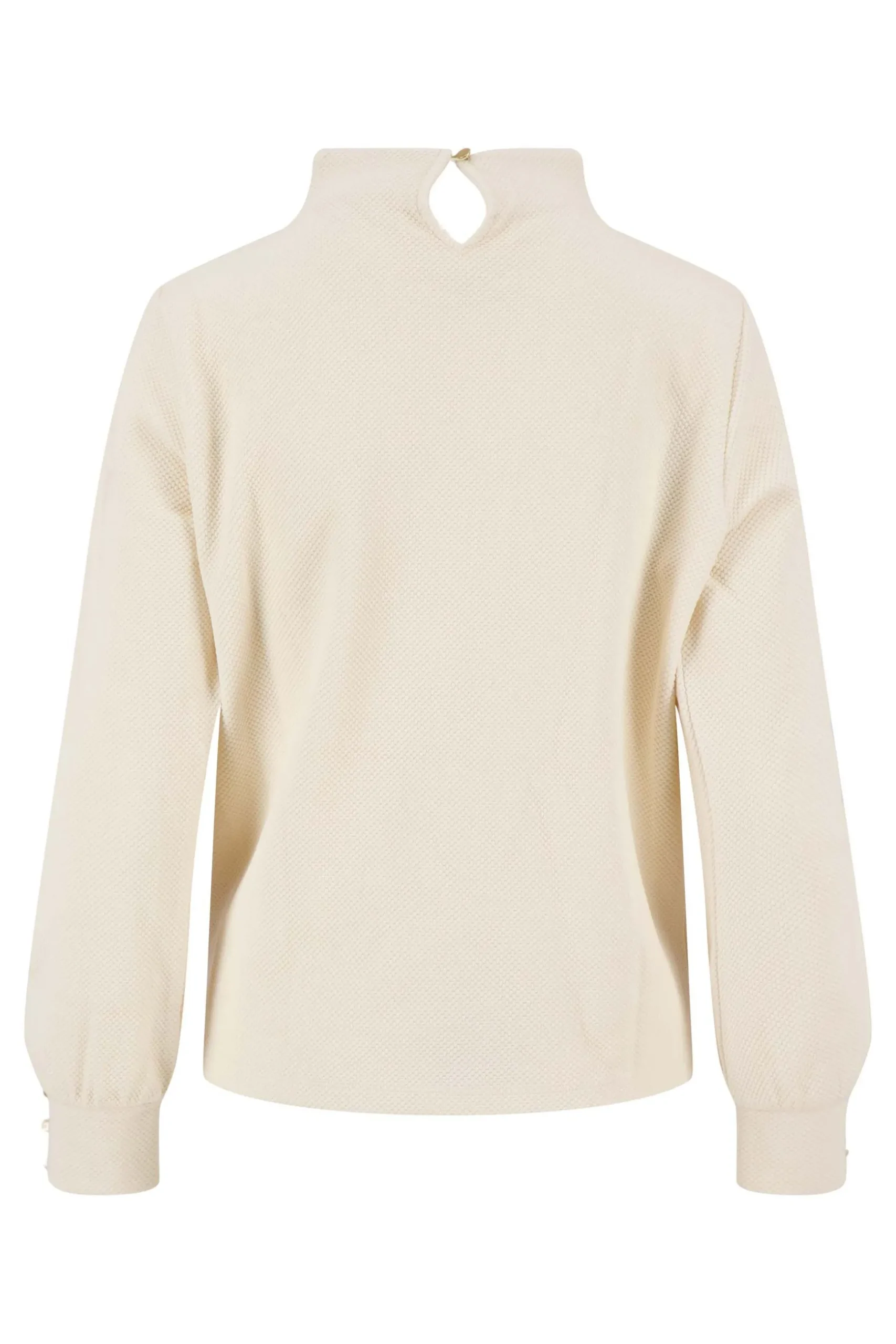 zusss top met structuur creme