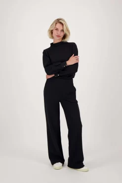 zusss top met structuur zwart