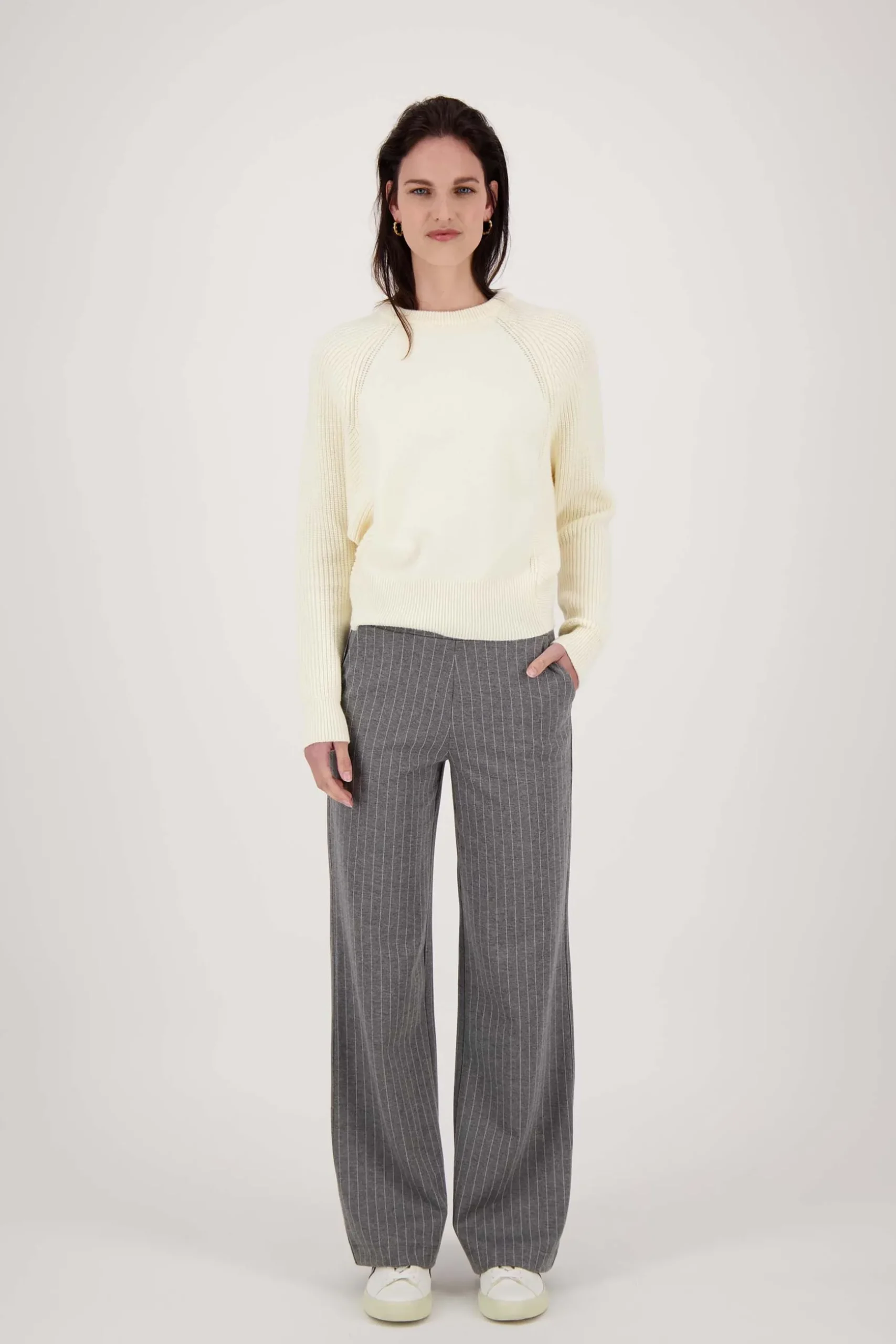 zusss trui met batwing mouw creme