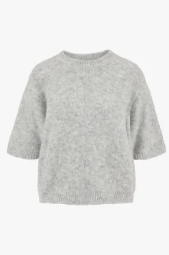 zusss trui met boothals lichtgrijs