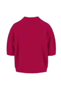 zusss trui met boothals roze rood