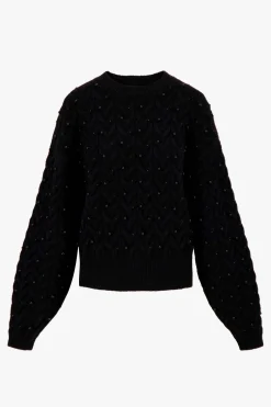 zusss trui met kraaltjes zwart