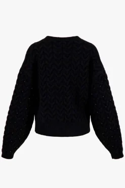 zusss trui met kraaltjes zwart