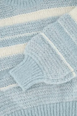 zusss trui met streep lichtblauw