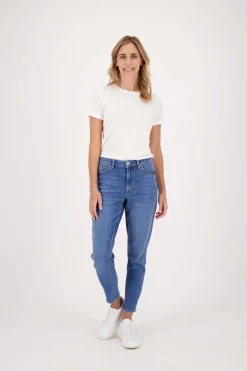 zusss t-shirt met ronde hals wit