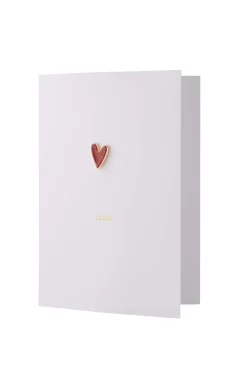 zusss wenskaart met broche liefs wit