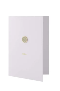 zusss wenskaart met broche smile wit