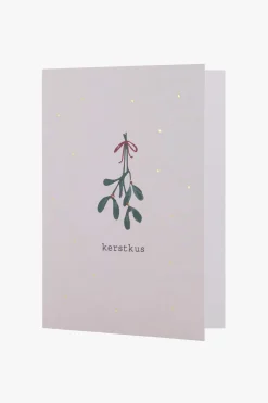 zusss wenskaart met gouden envelop kerstkus zand